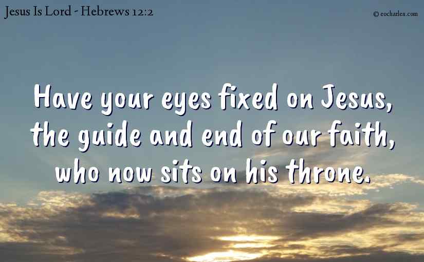 Jesus, the guide and end of our faith