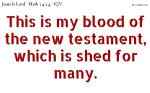 The blood of the new testament