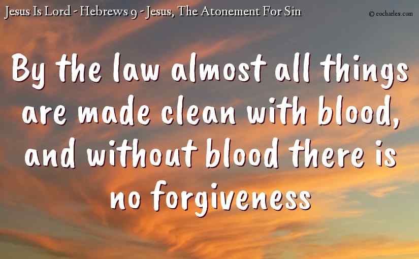 By the law almost all things are made clean with blood, and without blood there is no forgiveness