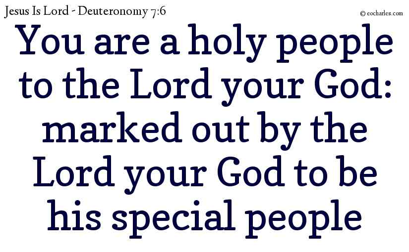 You are God’s chosen people