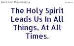The Holy Spirit Is Always Among Us