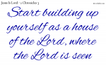 Start building the house of the Lord
