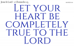 Love the Lord with all your heart