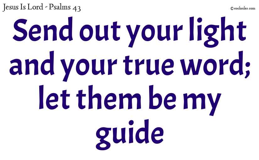 Jesus come; be my guide
