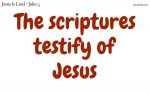 The old testament testifies of Jesus