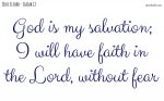 God is my salvation