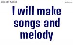 Songs and melody