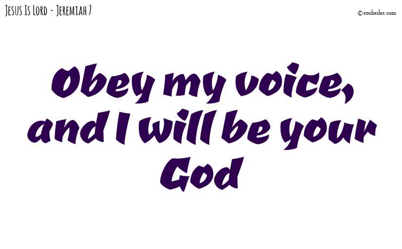 I will be your God